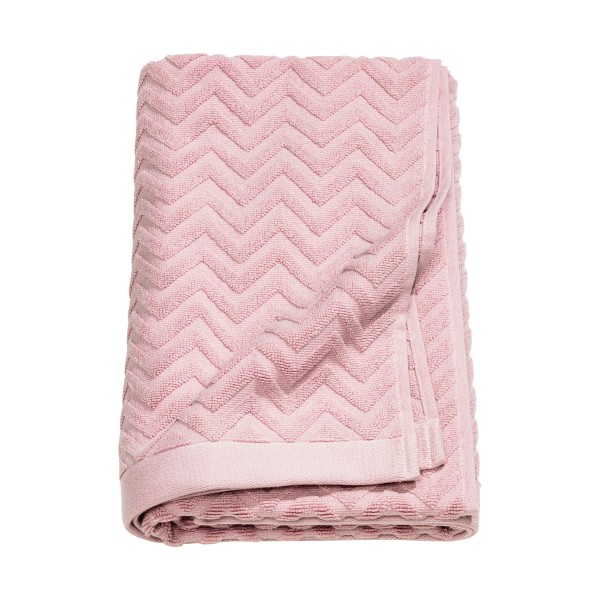Bath Towel Pink Jacquard