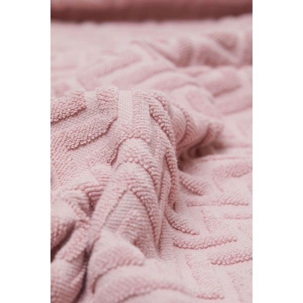 Bath Towel Pink Jacquard 