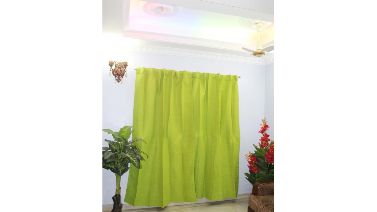 Curtain Lemon Green