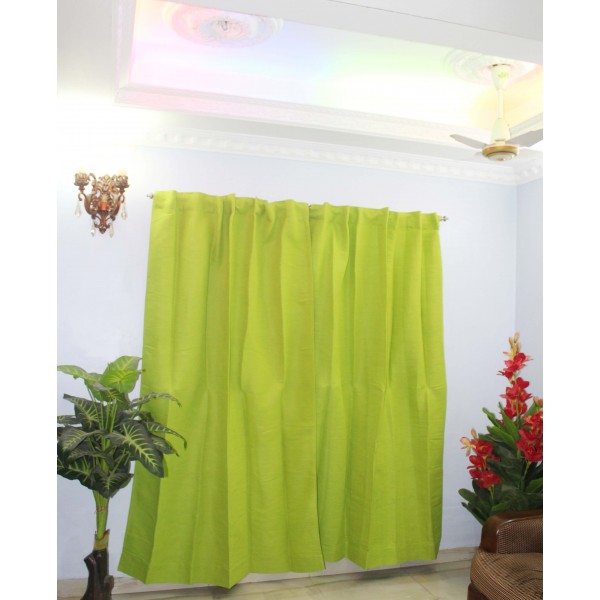 Curtain Lemon Green