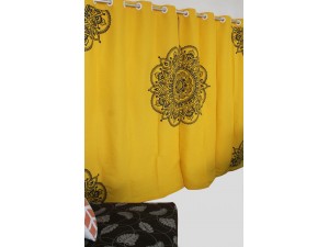 Curtain Yellow Mandala
